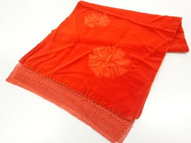 ビロードレース花模様ショール